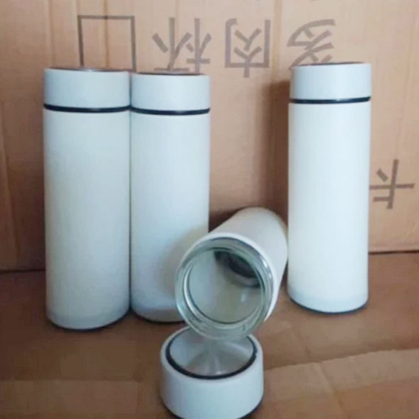 TUMBLER MINUM KACA POLOS PUTIH COVER PLASTIK TUMBLER KACA MURAH