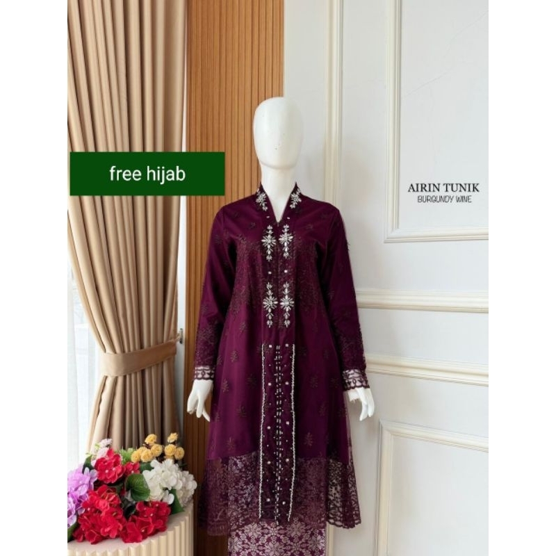 [Free hijab] kebaya kartini V  kebaya pesta/ kebaya modern/ kebaya floi/ kebaya lamaran/model floi p