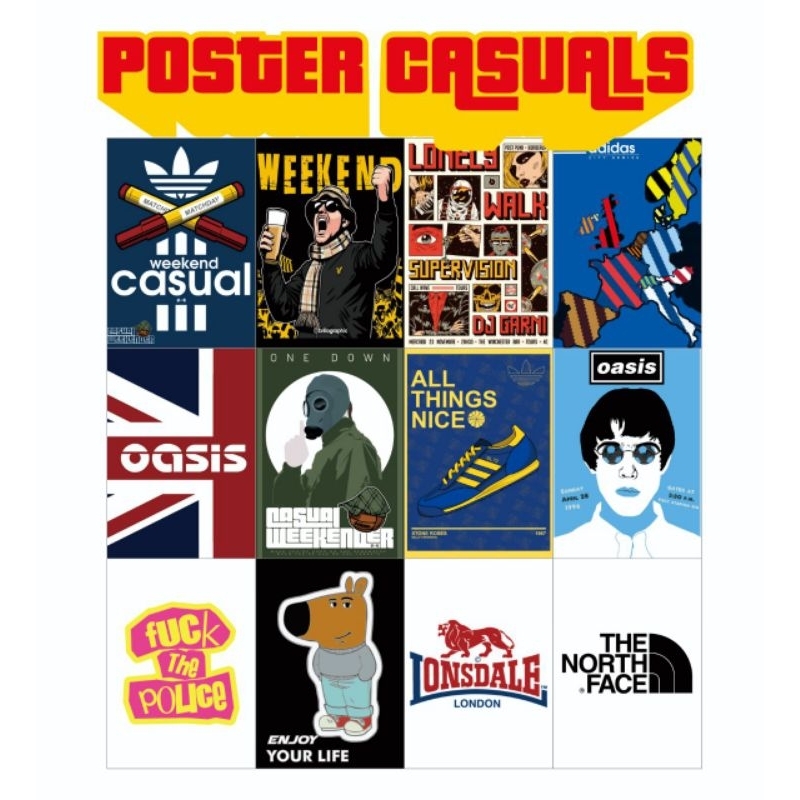 POSTER CASUAL AESTHETIC VINTAGE FOOTBALL | POSTER DINDING | DEKORASI KAMAR