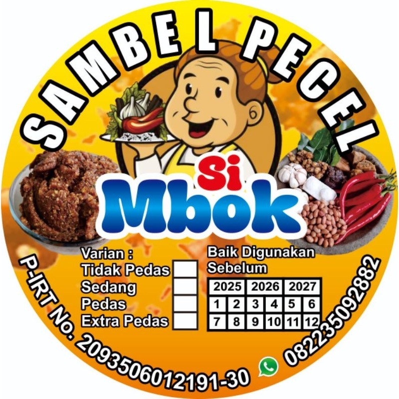 

Sambel Pecel Murni/Sambel Kacang Murni 1 kg