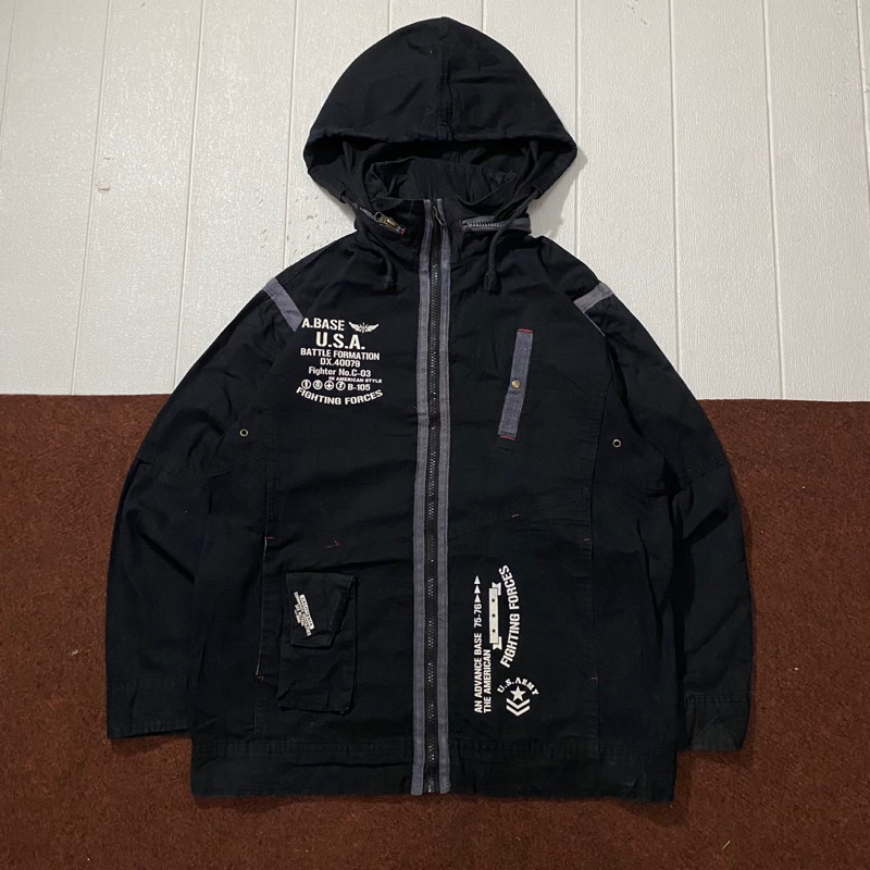 jaket hanes USA size M