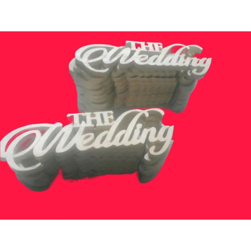 tulisan the wedding untuk mahar