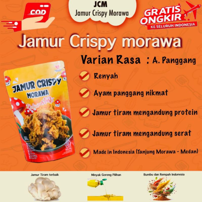 

Jamur Krispy Morawa Ayam Panggang 100 gr