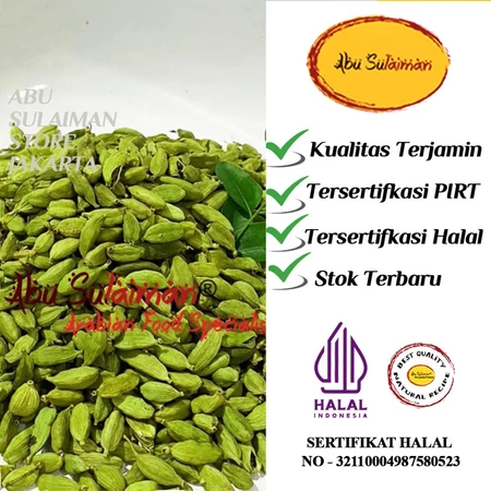 

Kapulaga Hijau Arab India 5 gr Premium / Cardamom