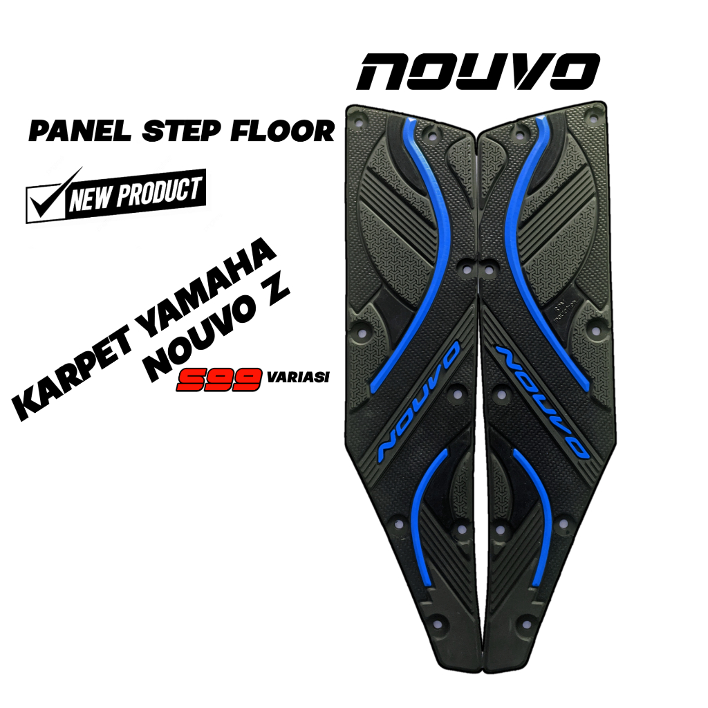 asly aksesoris karpet motor nouvo z bahan tidak luntur