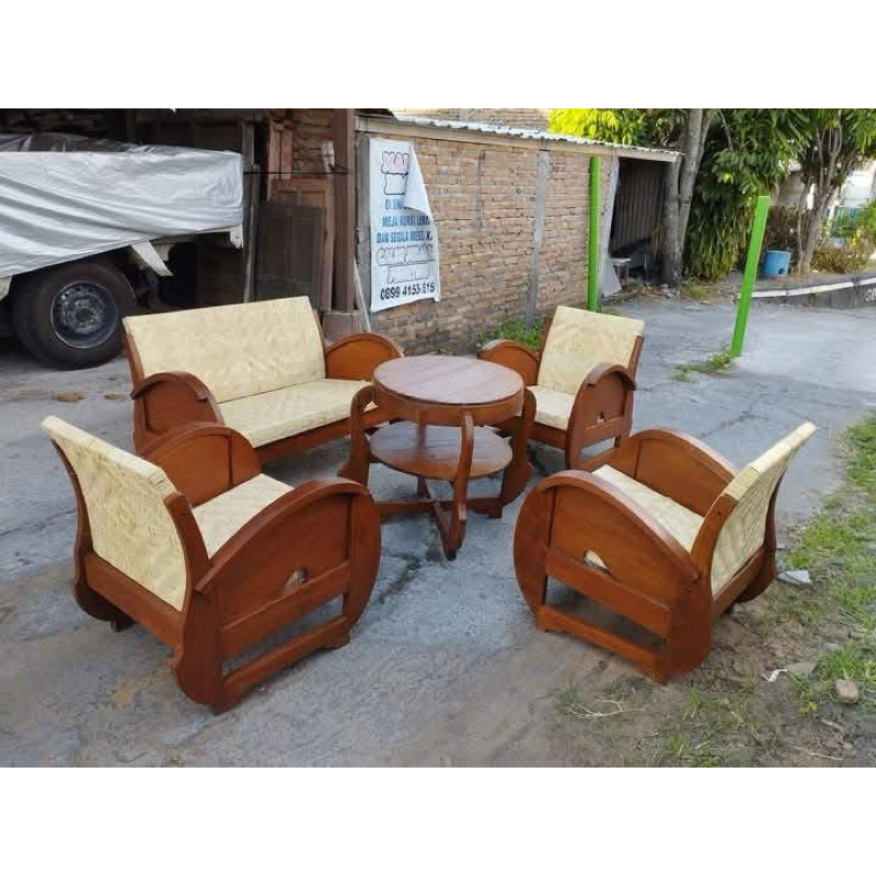 Kursi babon angrem jati klasik lawasan