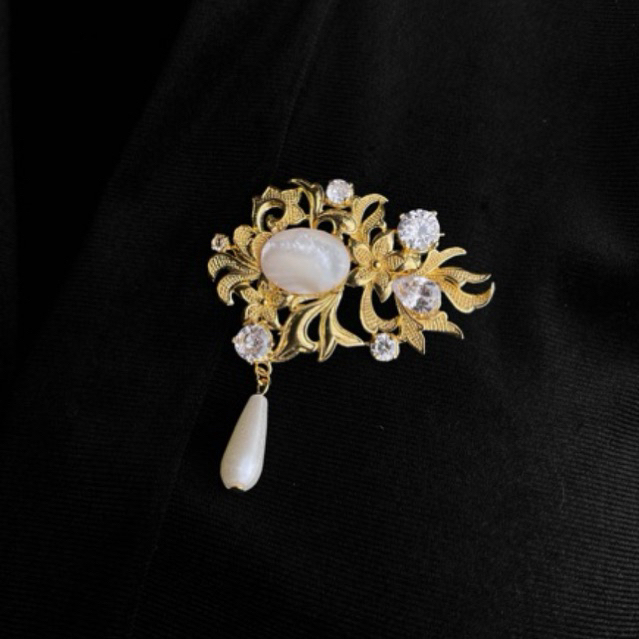 TAKSU - Koleksi Jelita Bros Dan Tusuk Konde Lapis Emas 24K Perak925 aksesoris kebaya hijab sanggul