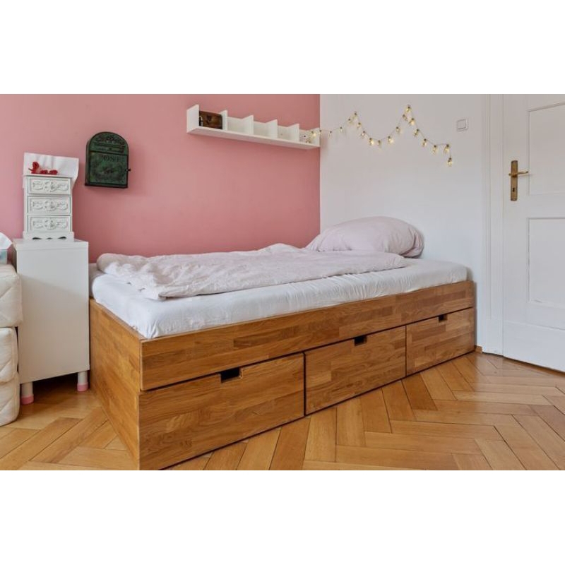 Dipan laci dipan kayu dipan tanpa sandaran dipan laci 3 dipan minimalis