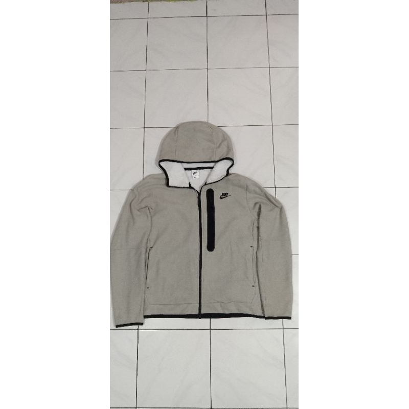 Hoodie Nike Tech Fleece chest pocket grey