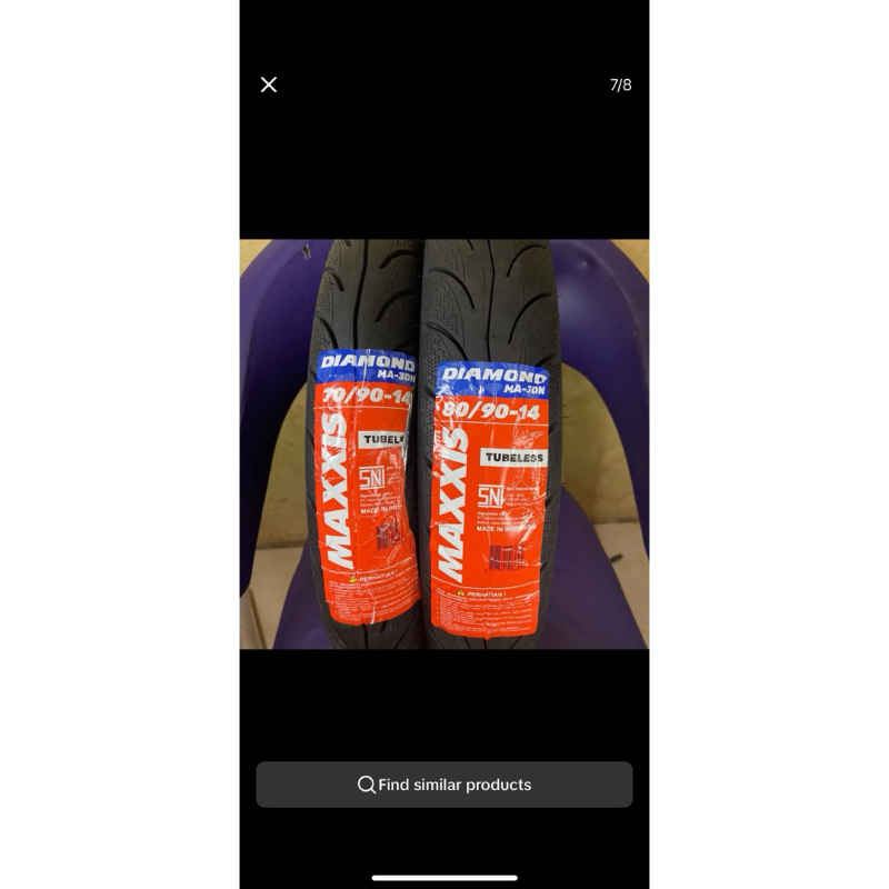 PAKET SEPASANG BAN LUAR MAXXIS DIAMOND RING14