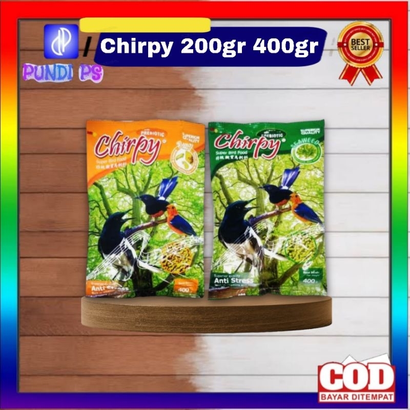 CHIRPY Mini Pelet 3 in 1 Formula Superior Pakan Burung Kacer Murai Anis