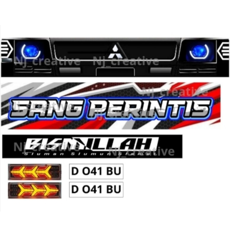 stiker miniatur l300 plastik variasi (D)
