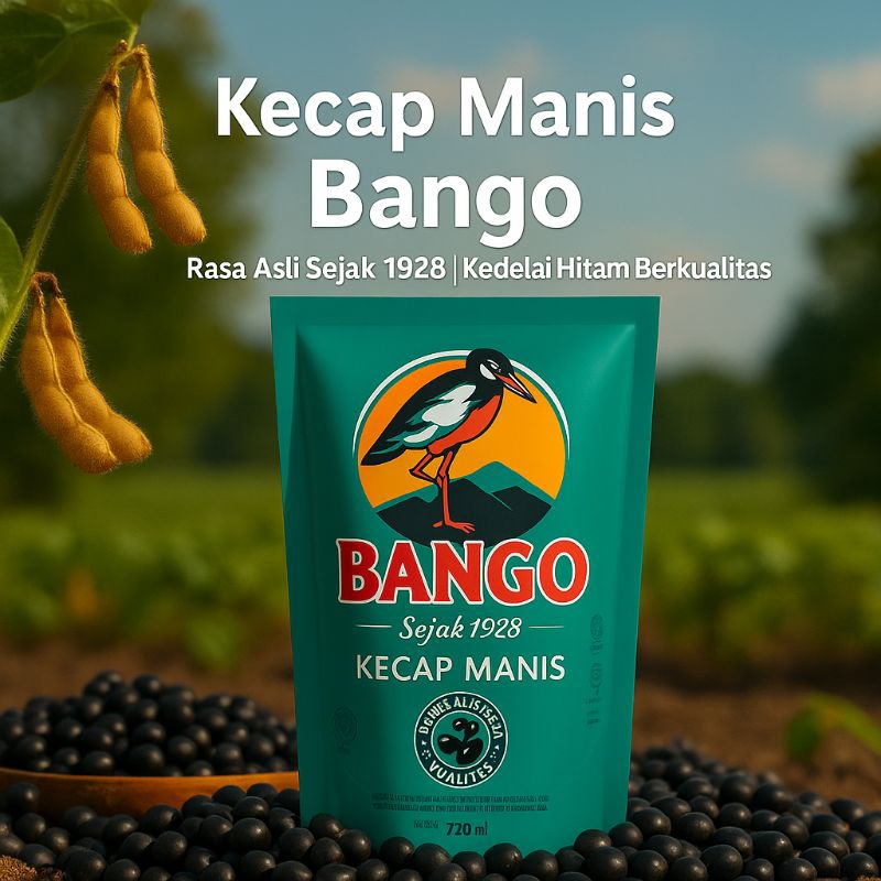 

Kecap Manis Bango 520ml Pouch | Kedelai Hitam Berkualitas | Original Halal & Enak untuk Masak