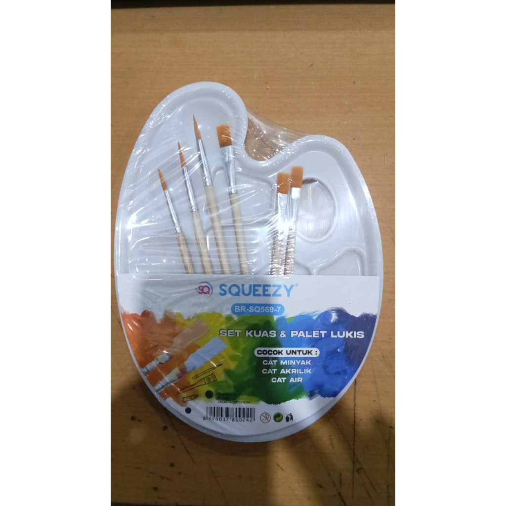 

Squeezy Set Kuas & Palet Lukis BR-SQ569-7