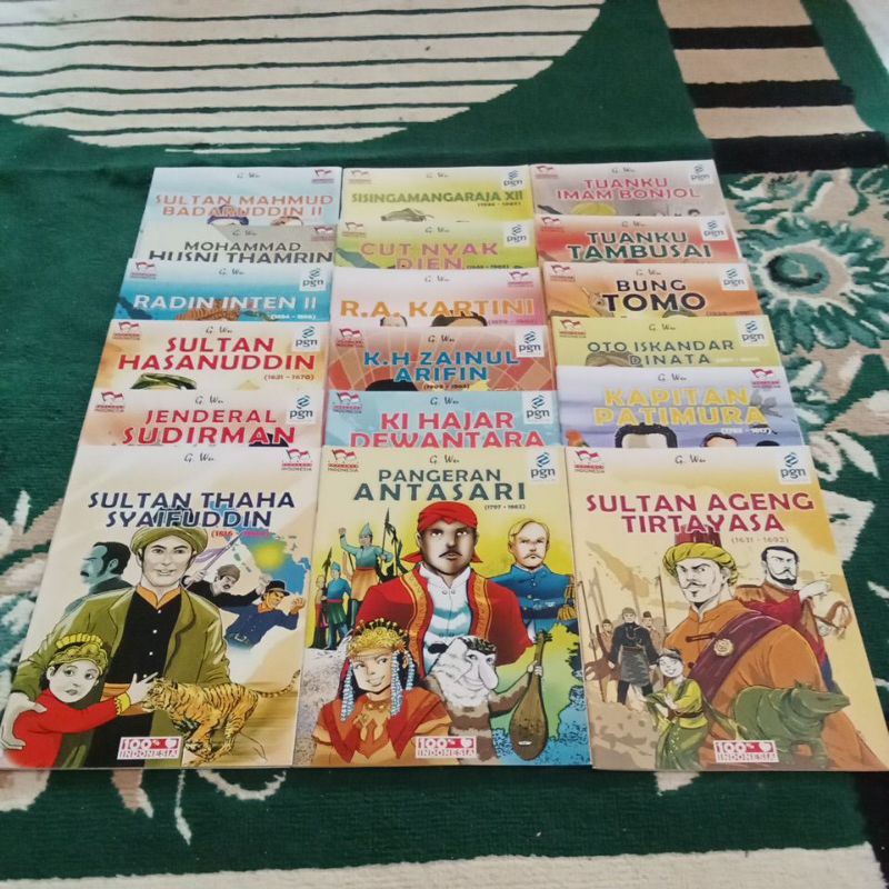 KOMIK PAHLAWAN INDONESIA LEBAR BERGAMBAR DAN BERWARNA