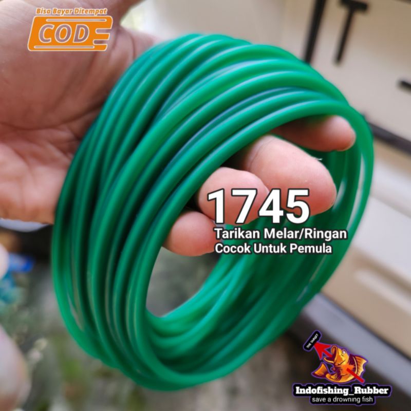 Karet Slingshot Ikan 1745 Hijau Lumut
