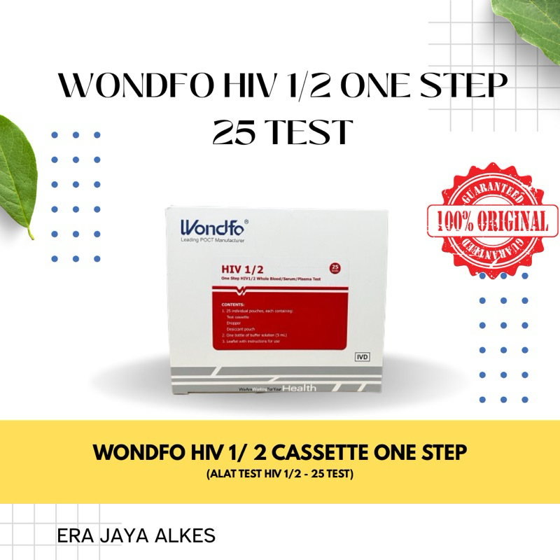 Wondfo test HIV Strip 1/2 Isi 50 test per box | Hiv Cassette – Device 25 Test