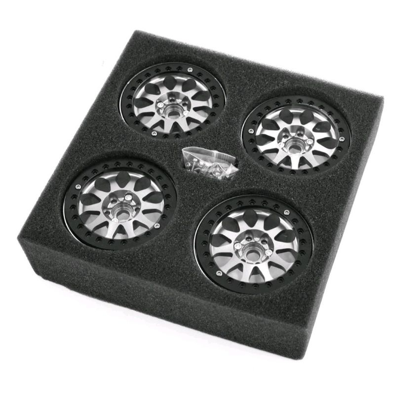 4pcs velg beadlock 2.2 Rc Axial Scx10 Rgt Trx4 rc4wd 1/10 velg Rc 1/10