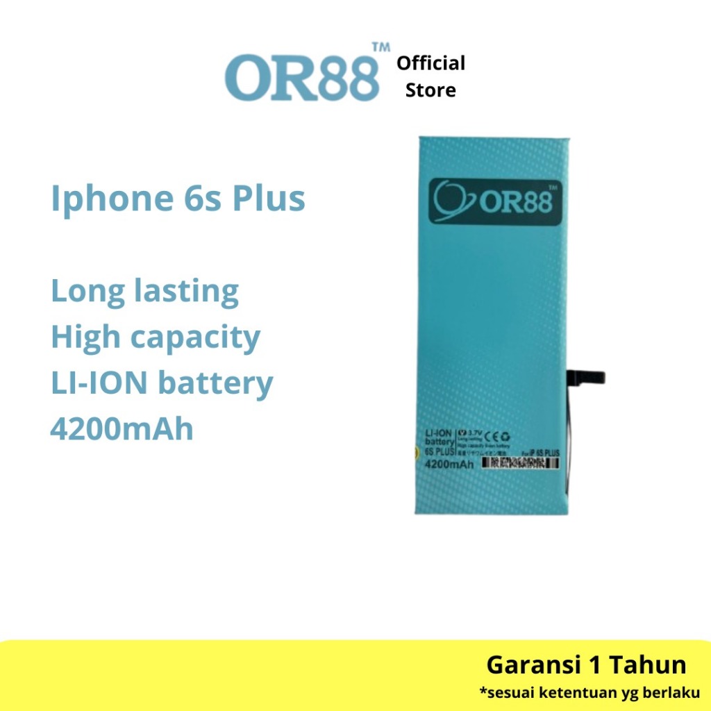 OR88 baterai batre battery double power iPhone 6S plus / ip 6S+ / apn b616-0042