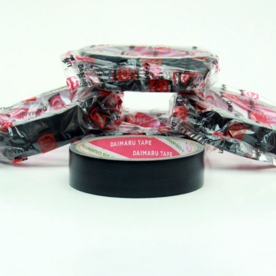 

CLOTH TAPE LAKBAN KAIN JILID HITAM MERK DAIMARU 1 INCH 24 MM X 12 M