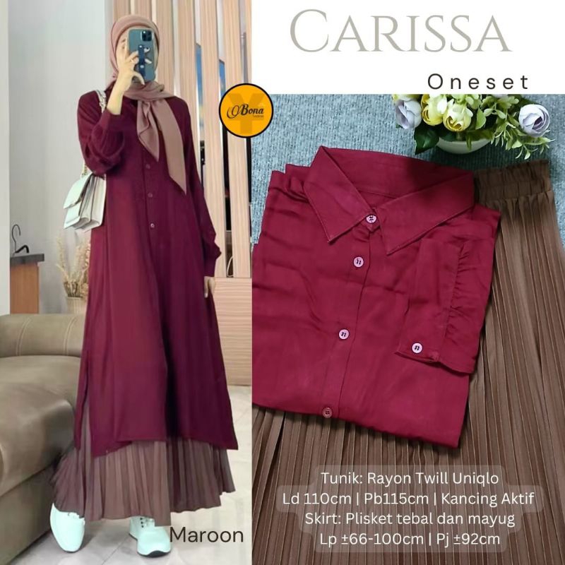 CARISSA ONESET RAYON TWILL UNIQLO