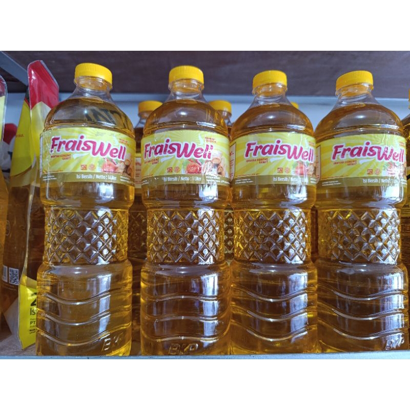 

MINYAK GORENG FRAISWELL 1 LITER / MINYAK GORENG FRAIS WELL 1LT / MINYAK GORENG FRAISWELL 1 LITER BOTOL