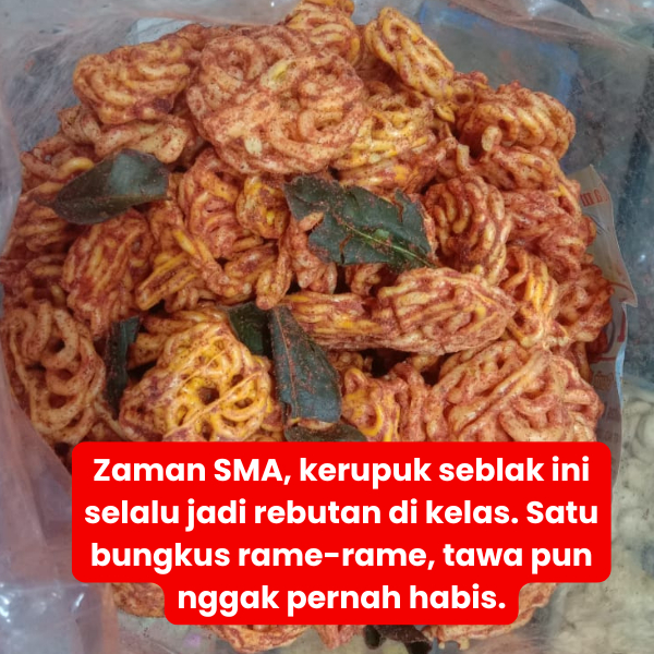 

Kerupuk Seblak Jeruk purut pedas - jajanan micin 100g LIVE snack camilan cemilan murah Kiloan