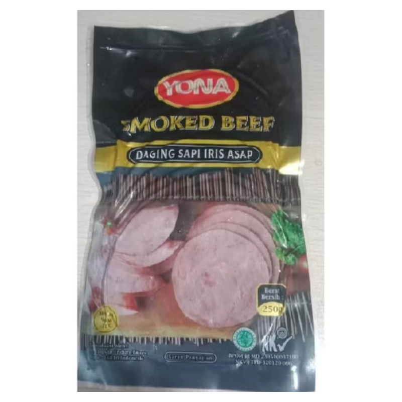 

YONA SMOKED BEEF 250GRAM / DAGING ASAP