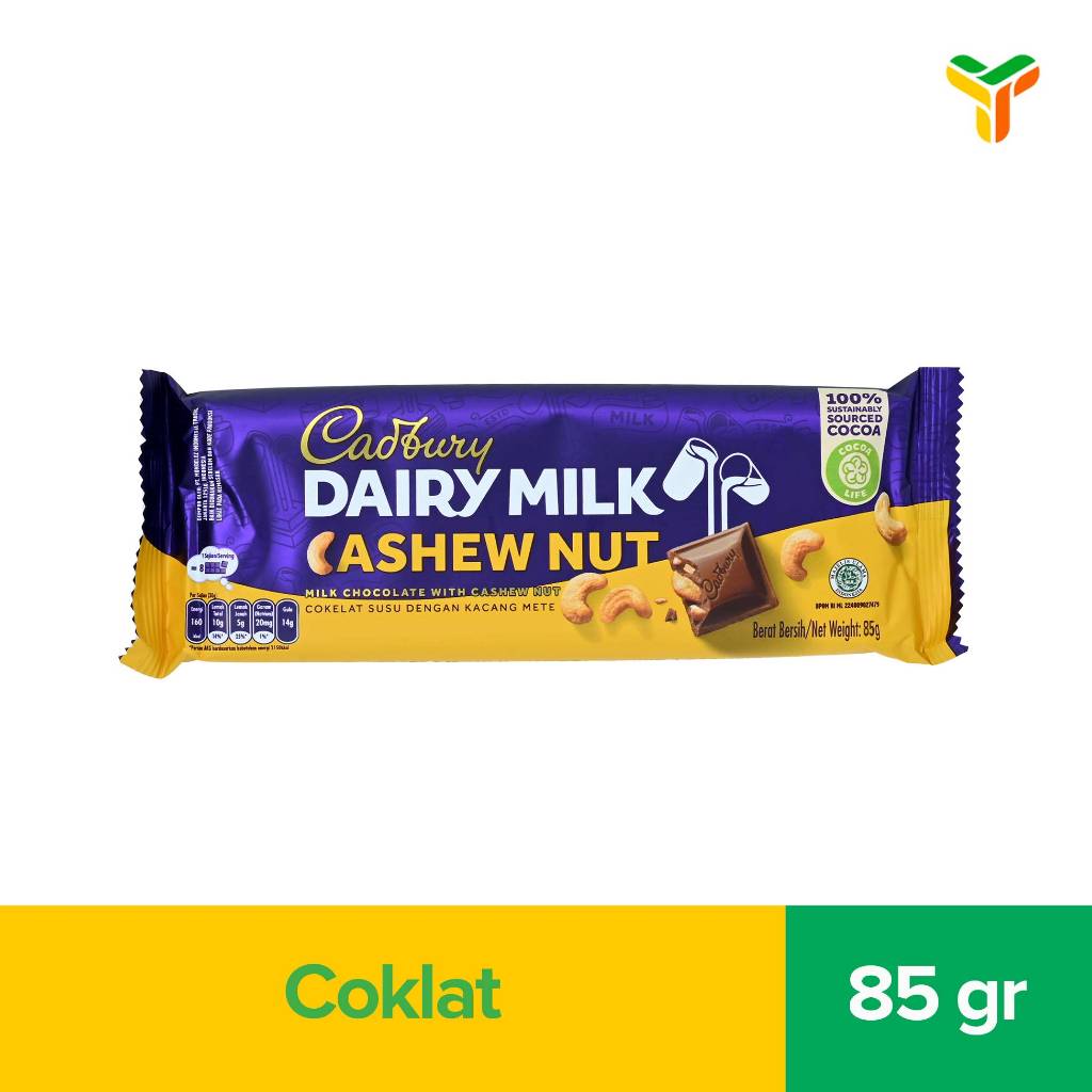 

Cadbury Dairy Milk Cashew Nut 85 G