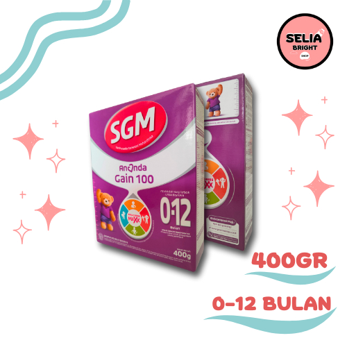 Susu Formula SGM Ananda Gain 100 (Usia 0-12 Bulan) 400gr