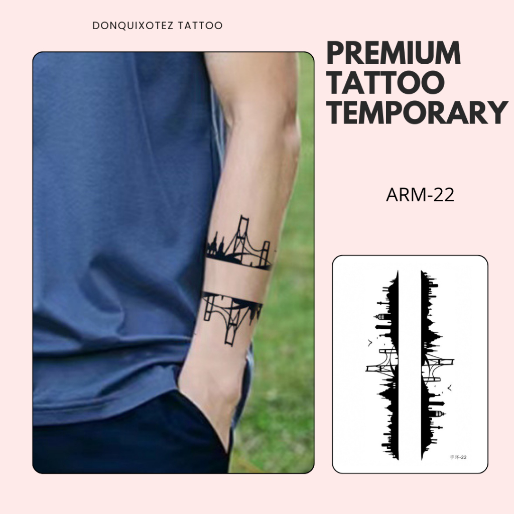 PREMIUM ARMBAND ARM-22 Tato temporer tahan lama 1 bulan motif pergelangan tangan semi permanen fruit