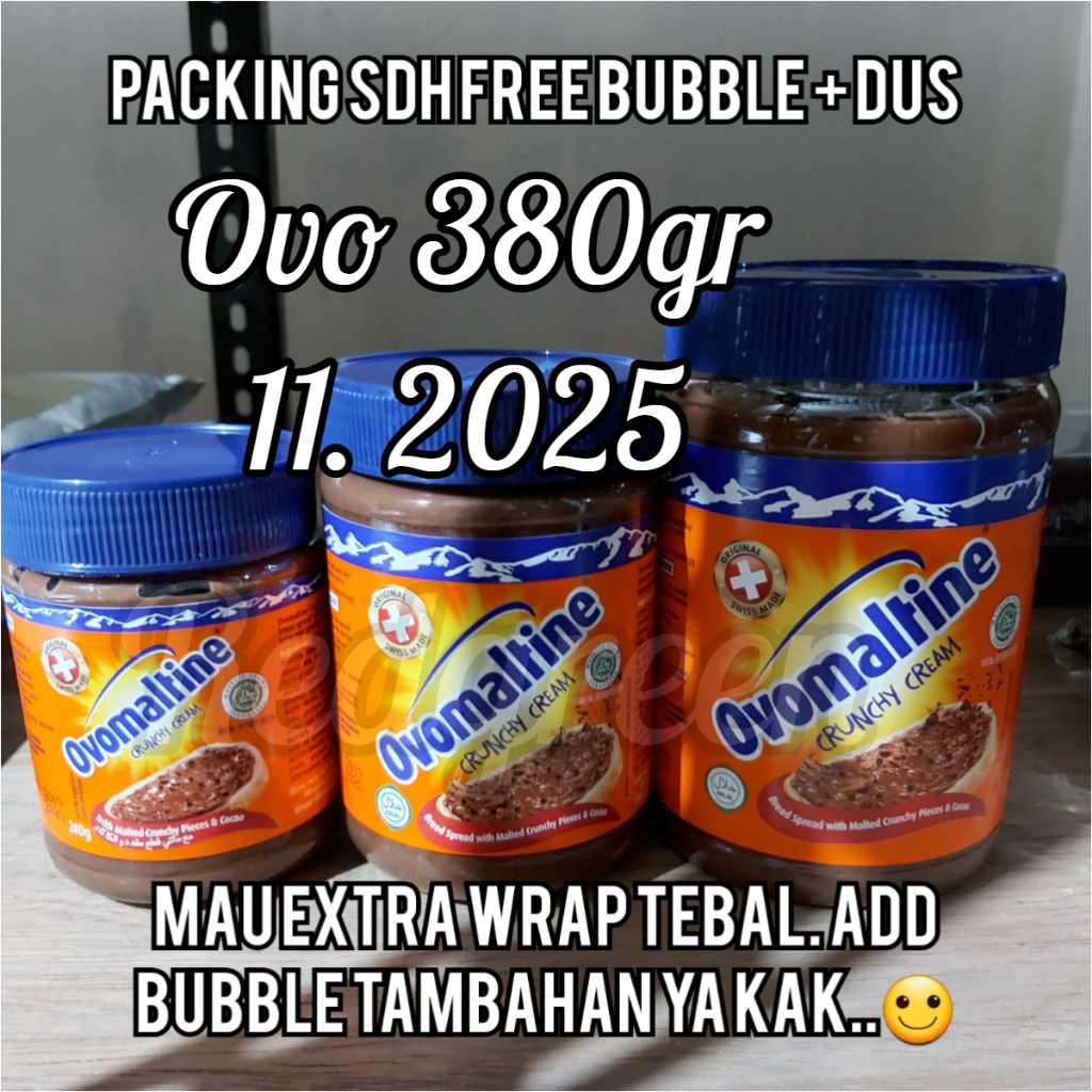 Ovomaltine crunchy cream 380gr ovomaltine 380 gram