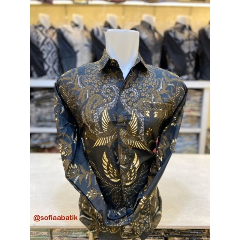 kemeja batik pekalongan lengan panjang motif anak muda terbaru