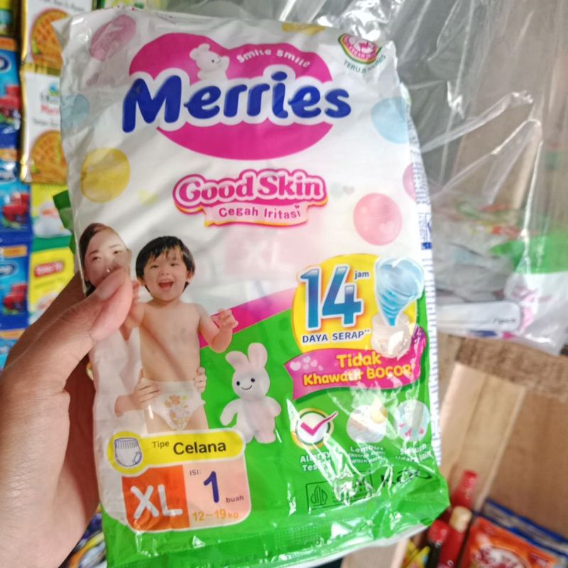 Pampers Merries XL renceng 6 sachet