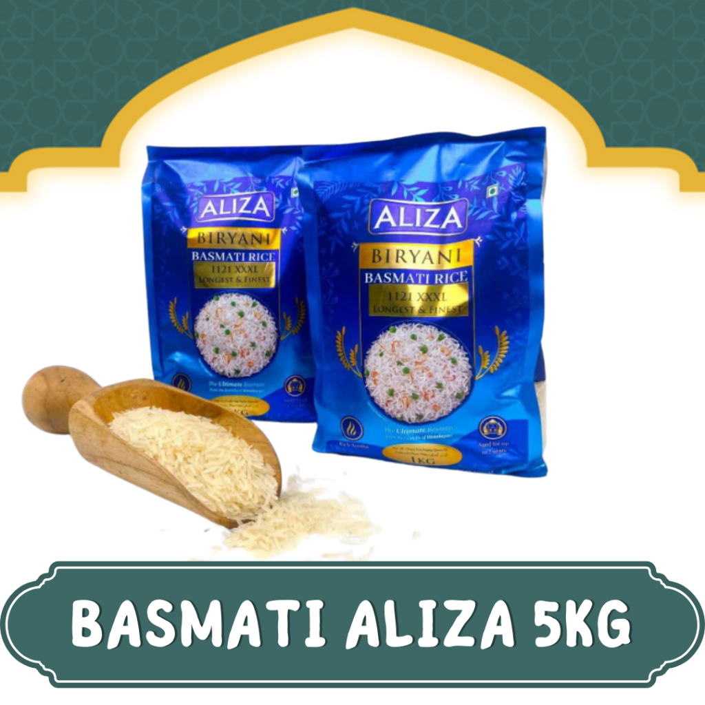 

OLEH OLEH HAJI DAN UMROH 5KG BERAS BASMATI PUNJAB QUEEN I BASMATI PUNJAB NOOR I BASMATI ABUKASS I DOONMALAI I ALIZA INDIA EXTRA LONG RICE I BERAS KEBULI NASI KEBULI KABSAH I BASMATI ARAB