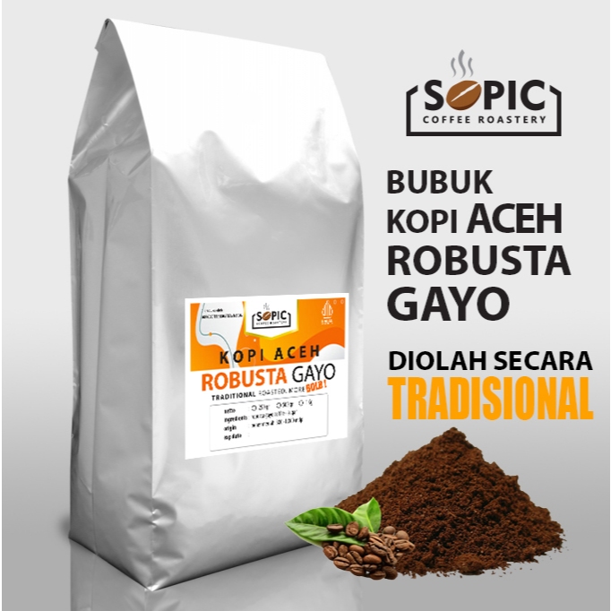 

Kopi Aceh Robusta Gayo 500 Gr Bubuk Halus Tradisional
