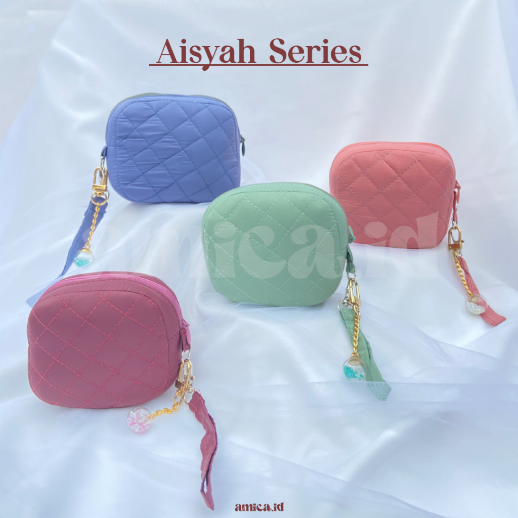 AISYAH - Grosiran Mukena Dewasa Traveling Mini Parasut Korea Premium Polos | 2in1 Set / Mukena Trave