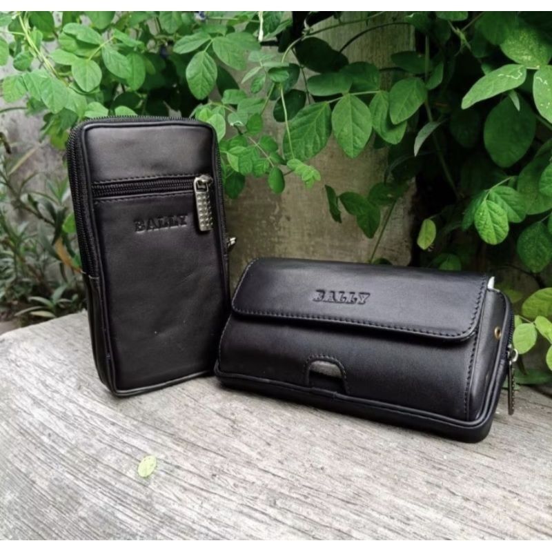 Dompet Hp kulit double tempat slot tempat hp double kulit asli sarung hp double kulit sapi asli