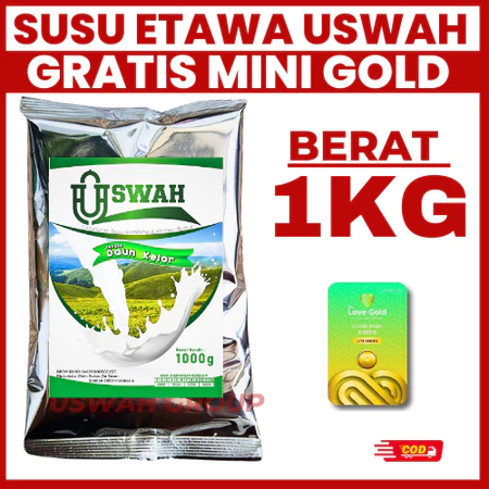 

susu kambing etawa uswah 1 kg berkhasiat banyak ke unggulan low sugar original