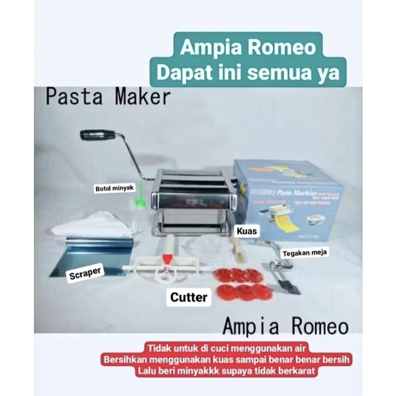 GILINGAN MIE ROMEO  PASTA MAKER / AMPIA ROMEO KUALITAS PREMIUM