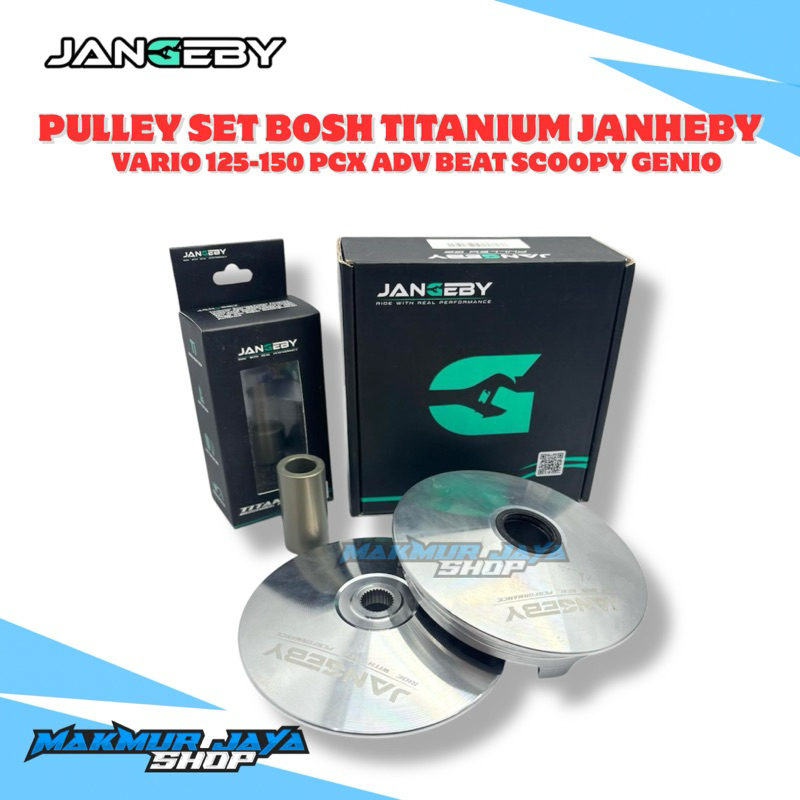 Pully Jangeby Set Bosh Titanium Vario 125-150 Pcx Adv Genio Beat Scoopy Beat Deluxe Paket Upgrade CV