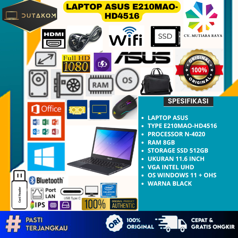 LAPTOP ASUS E210MAO-HD4516