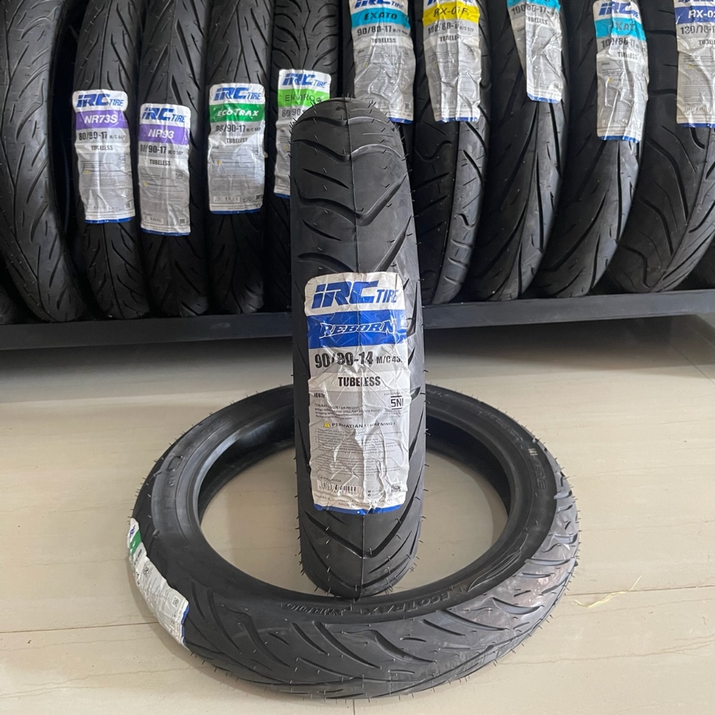 BAN IRC 90/80 - 14 REBORN NR87z TUBELESS MOTOR MATIC RING 14