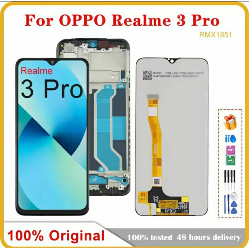 Garansi Lcd Fullset Frame Realme 3 Pro Bonus Antigores