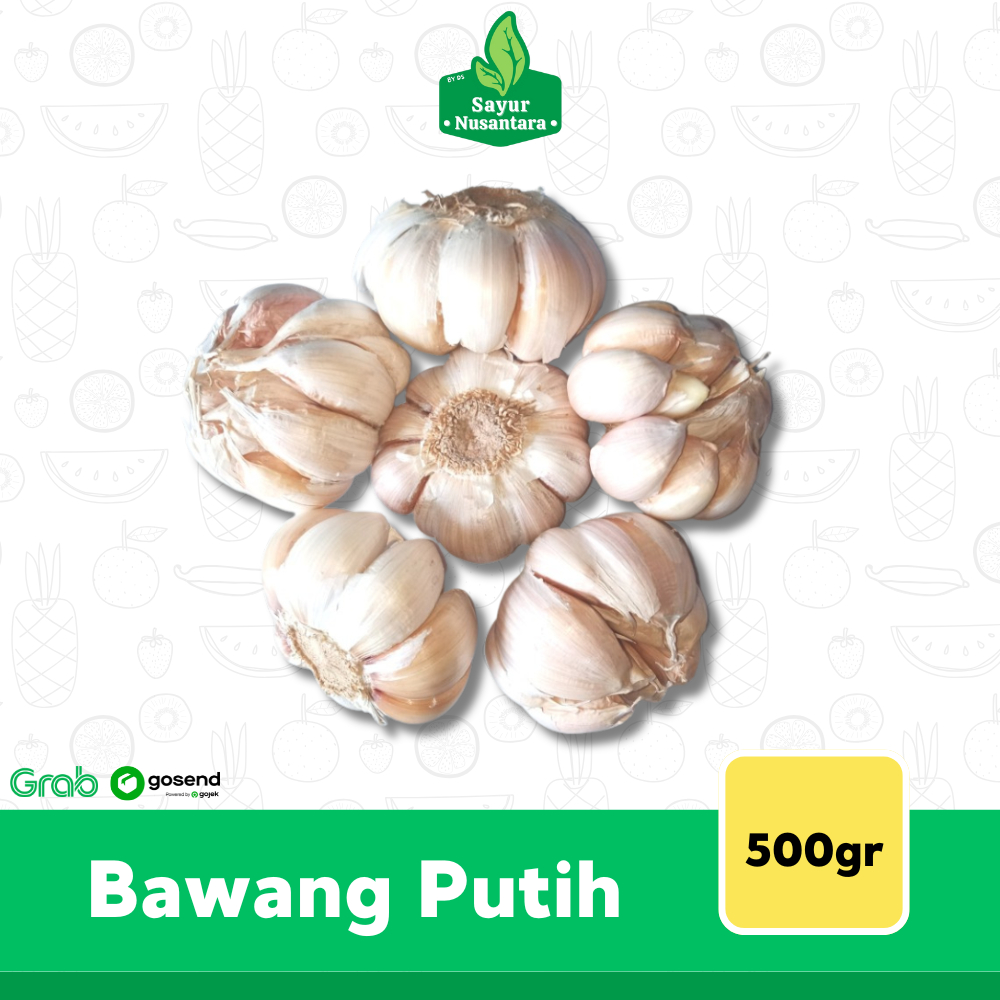 

Bawang Putih 500gr - Sayur Nusantara