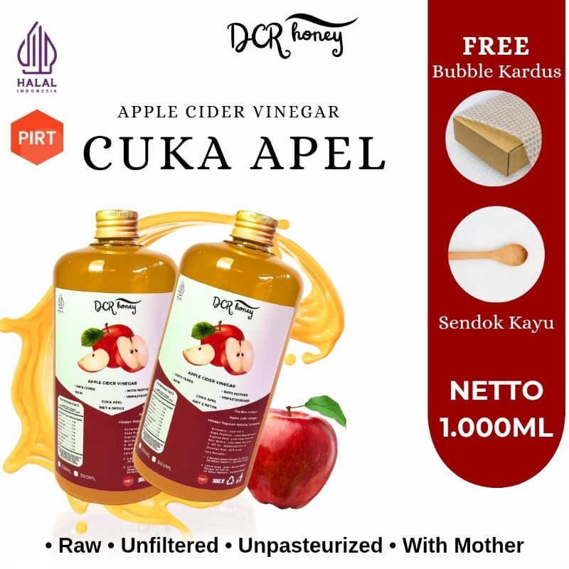 

DCR Honey - Cuka Apel 1.000ml With Mother Fermentasi Alami