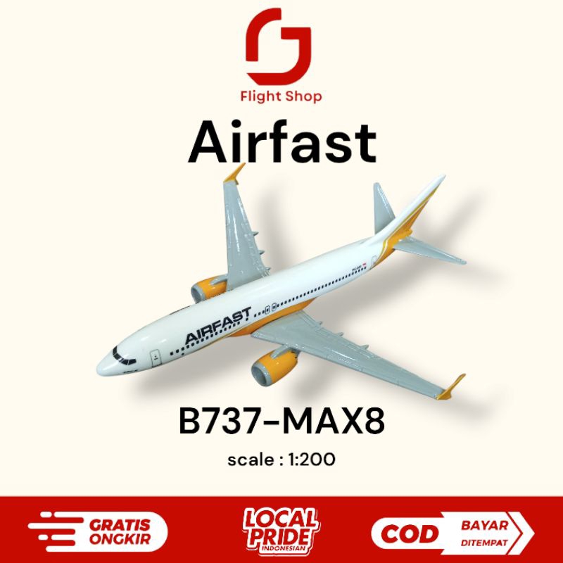 Miniatur Replika Diecast Pesawat Airfast