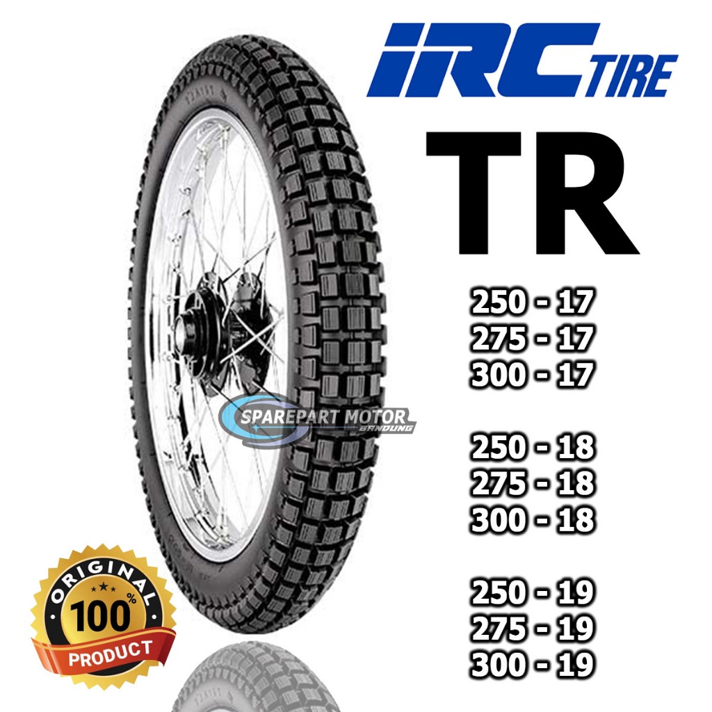 Ban Luar Semi Trail IRC TR tubetype Ring 17, 18, 19