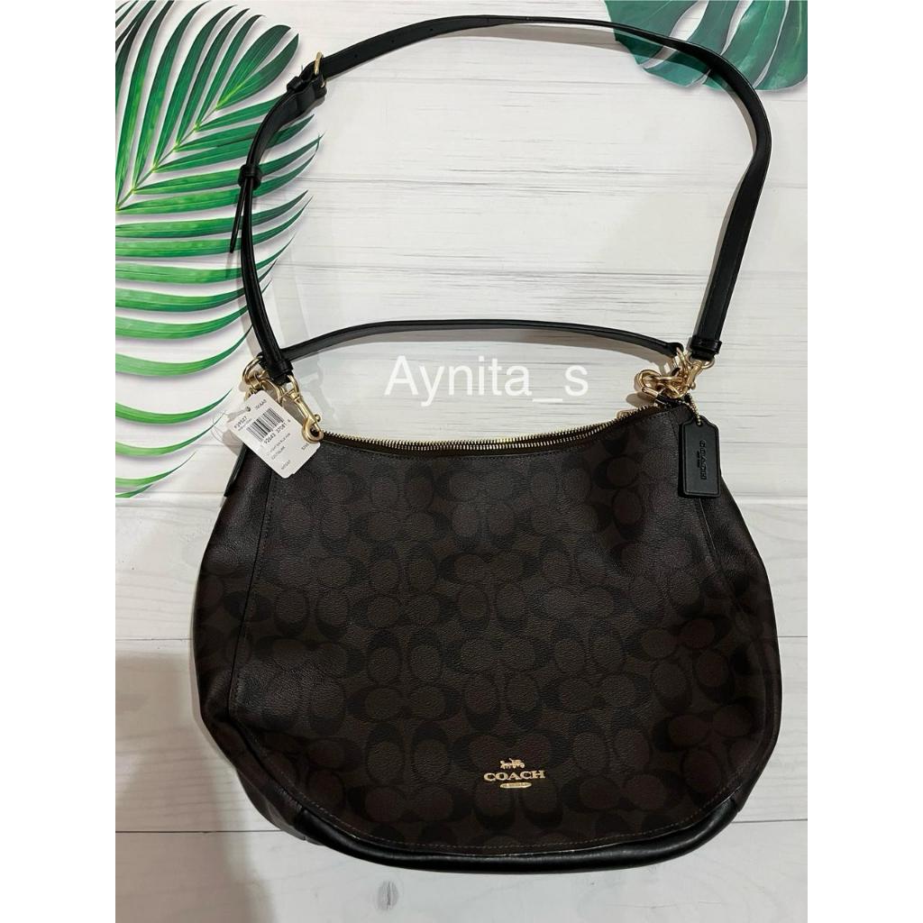 Coach LT WGHT SIG ELLE HOBO IM/Brown/Black F39527 (192643370814)