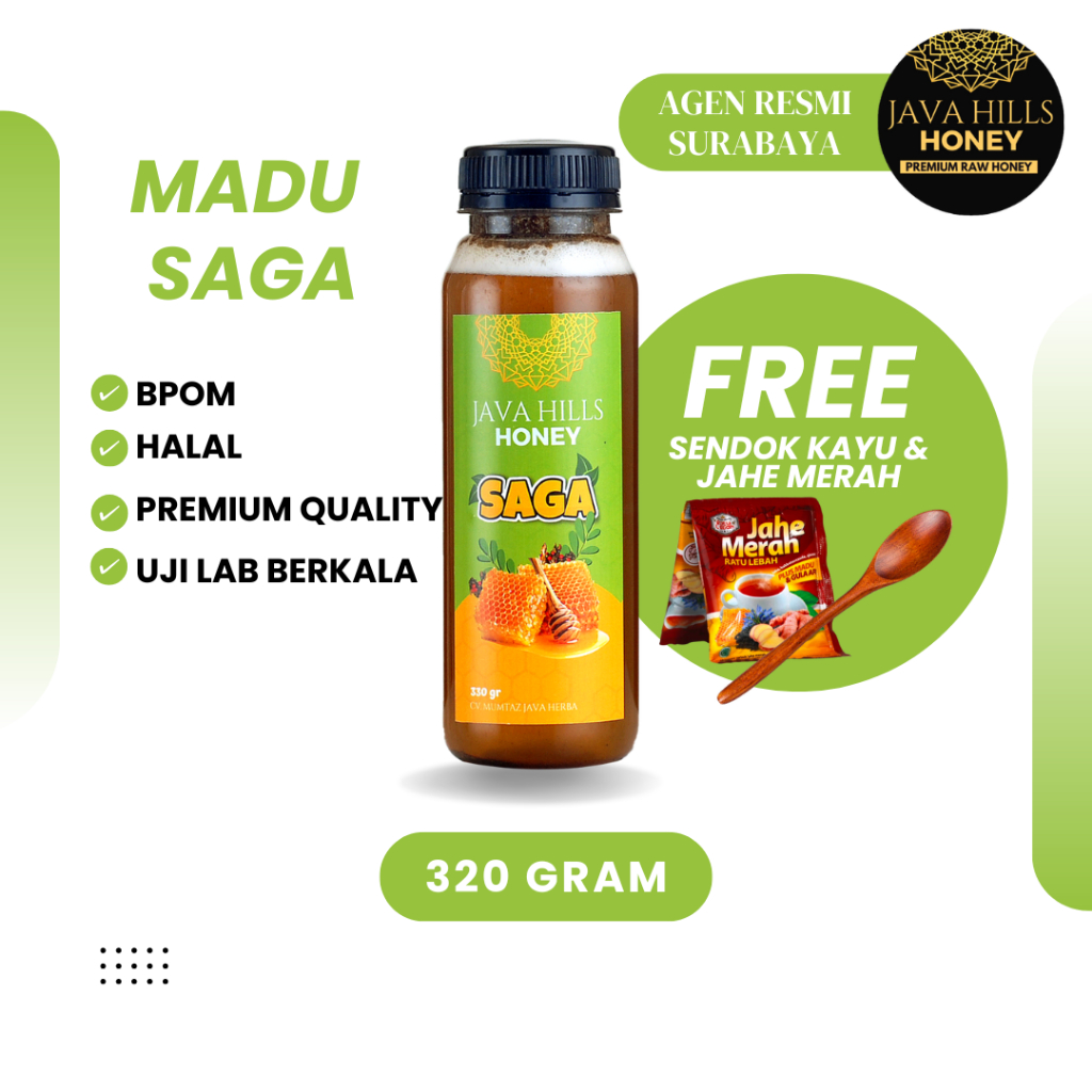 

Java Hills Honey Madu Saga 320gr – Herbal Anak Atasi Demam, Batuk, Amandel